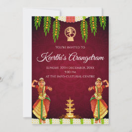 Digital Arangetram & Bharatnatyam-inbjudningar Inbjudningar