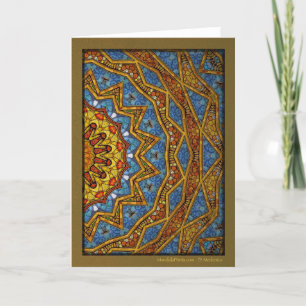Digital Arizona Mandala Helgkort