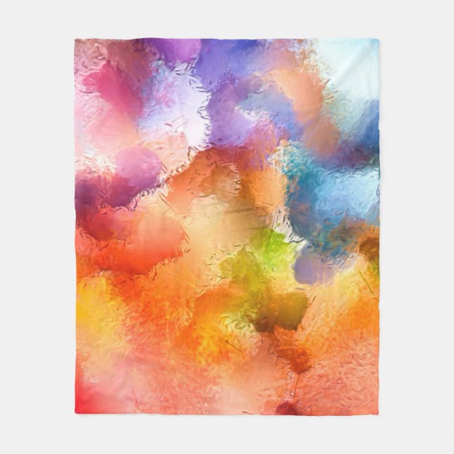 Digital art abstract pattern. Hand drawing modern  Fleecefilt (Framsidan)