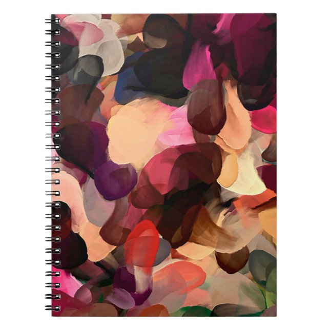 Digital Art abstrakt mönster. Hand teckning modern Anteckningsbok (Framsidan)