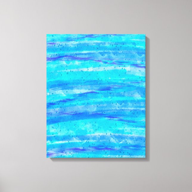 Digital Art Blue och Lila Vinkar Abstrakt Canvastryck (Framsida)