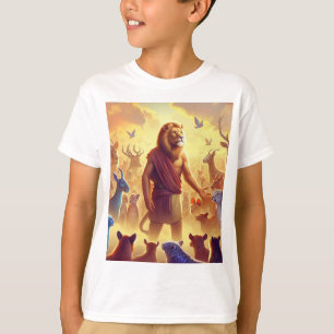 🦁 Digital Art Character Design - Kung Lejon. T Shirt
