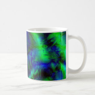 Digital Art Coola Modern Abstrakt Mönster Kaffemugg