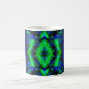 Digital Art Coola Modern Abstrakt Mönster Kaffemugg