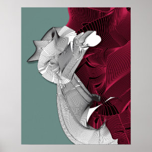 Digital Art Figur Poster