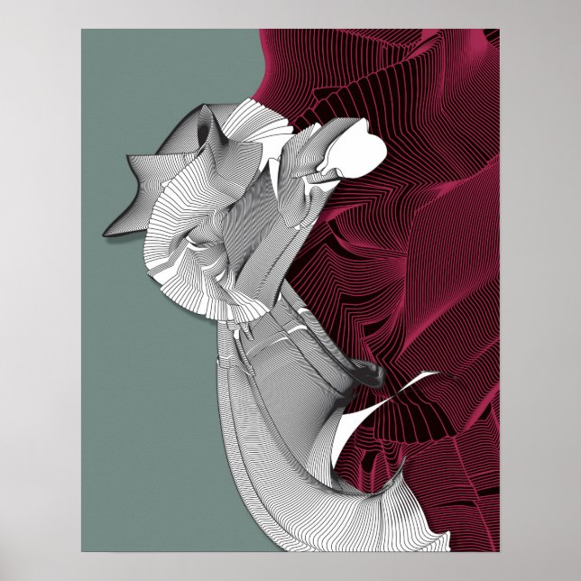 Digital Art Figur Poster (Framsidan)