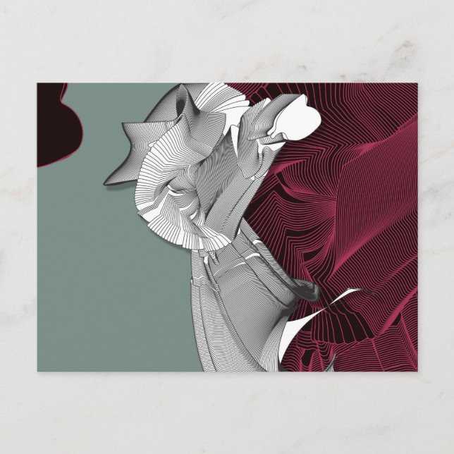 Digital Art Figur Vykort (Framsida)
