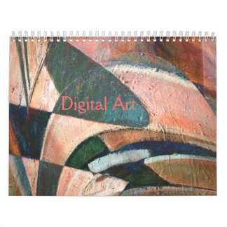 Digital Art-kalender för experimentell Abstrakt Kalender
