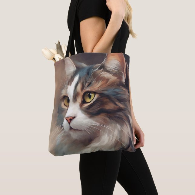 Digital art Kat 718 Tygkasse (Närbild)