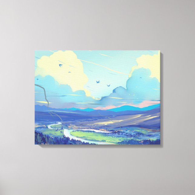 Digital Art Premium Wrapped Canvas (glans) (Framsida)