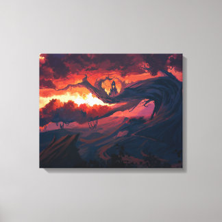 Digital Art Premium Wrapped Canvas (glans)