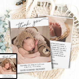 Digital Baby Birth Notification Template Tack Meddelande