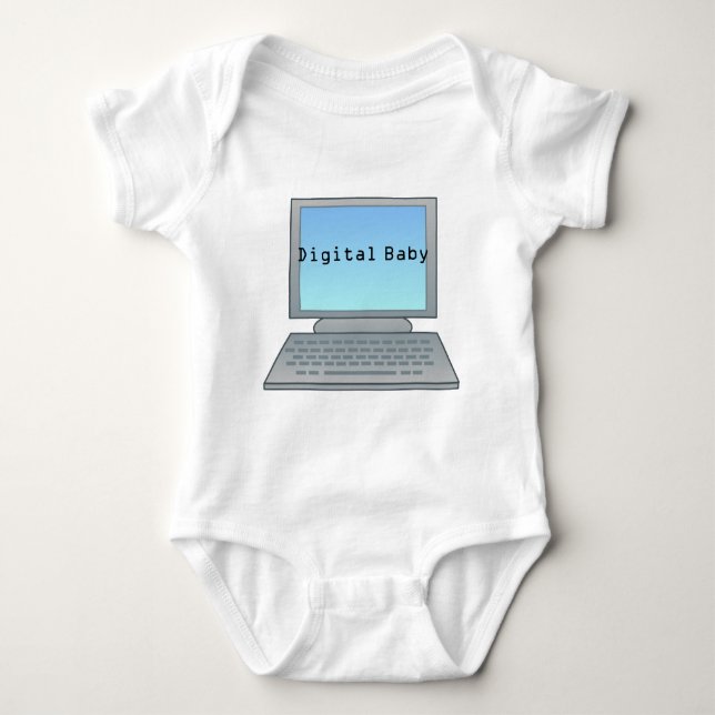 Digital Baby Shirt T-shirt (Framsida)