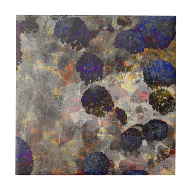 Digital bakgrundsbild av blommigt/blomma mönster kakelplatta (Framsidan)