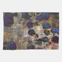 Digital bakgrundsbild av blommigt/blomma mönster kökshandduk