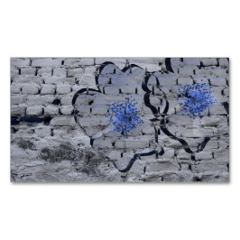 Digital bakgrundsbild av blommigt/blomma mönster magnetiska visitkort