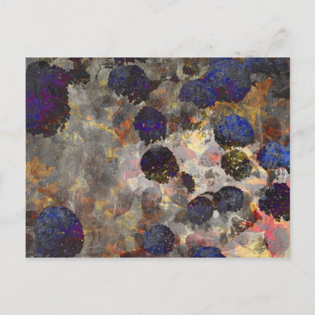 Digital bakgrundsbild av blommigt/blomma mönster vykort (Framsida)