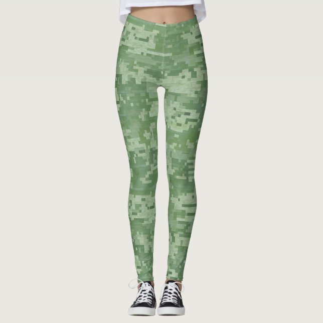 Digital Bamboo Camo Leggings (Framsida)