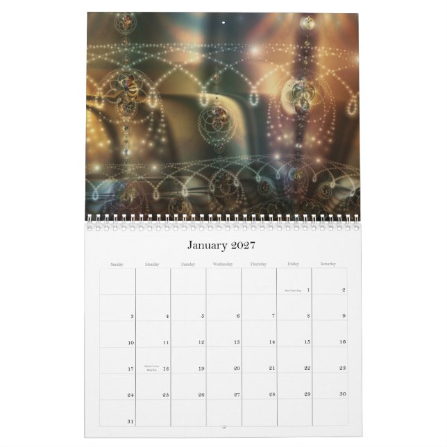 Digital Baroque 2021 Fractal Kalender (Jan 2027)