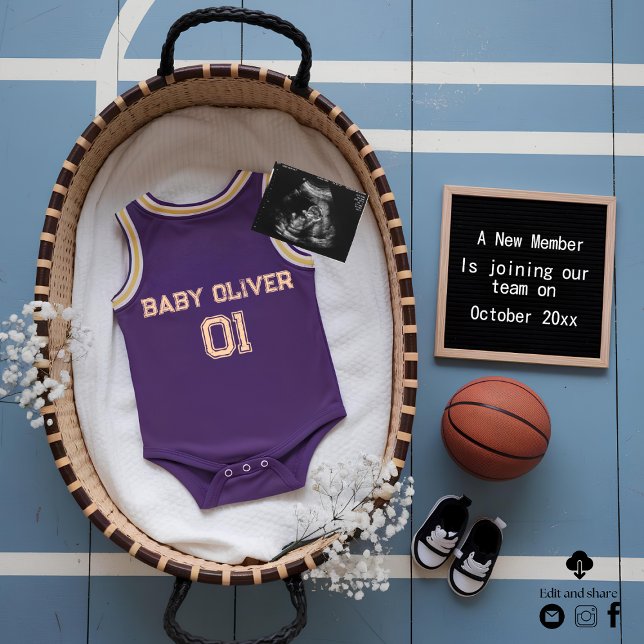 Digital basketboll - meddelande om gravid inbjudningar (Skapare uppladdad)
