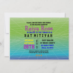 DIGITAL Bat mitzvah INBJUDAN TILL GRUPPSPELARE