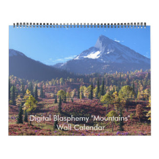 Digital Blasfemi-väggkalender för "berg" Kalender