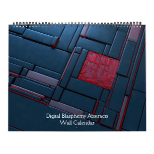 Digital Blasfemy Abstrakts-väggkalender Kalender