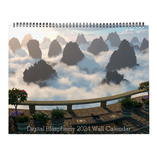 Digital Blasphemy 2024-väggkalender Kalender (Omslag)