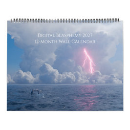 Digital Blasphemy 2027 12-Månaders Väggkalender Kalender
