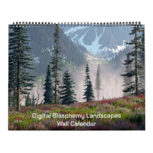 Digital Blasphemy Landscapes Wall Calendar Kalender