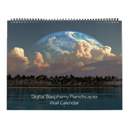 Digital Blasphemy Planetscapes Wall Calendar Kalender