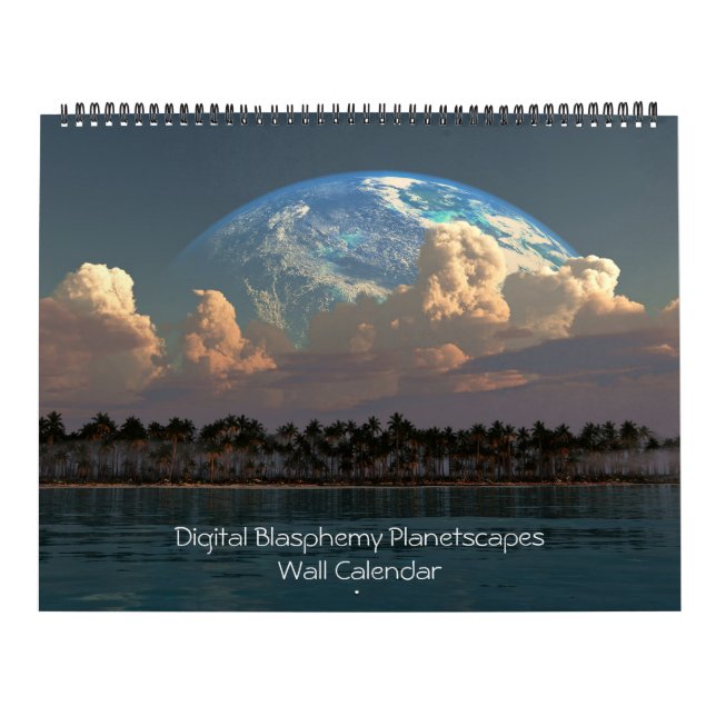 Digital Blasphemy Planetscapes Wall Calendar Kalender (Omslag)