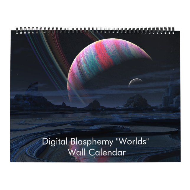 Digital Blasphemy "Worlds" Wall Calendar Kalender (Omslag)