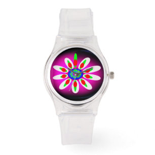 Digital blomma mode armbandsur