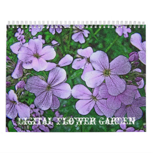 Digital Blomsterträdgård för kalender