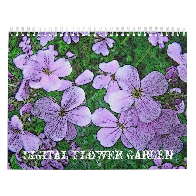 Digital Blomsterträdgård för kalender (Omslag)