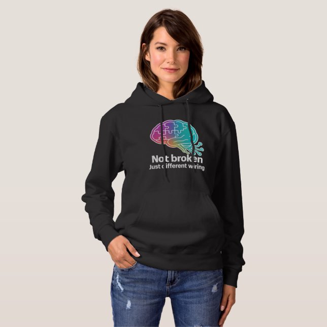 Digital Brain Tech Design T Shirt (Hel framsida)