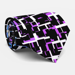Digital Camo Black White Blue Lila Mönster Slips