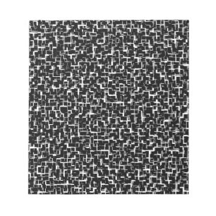 Digital Camo Black White Grått Grått Mönster Anteckningsblock