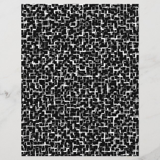 Digital Camo Black White Gult Mönster (Framsida)