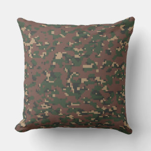 Digital Camo Pixels Kudde