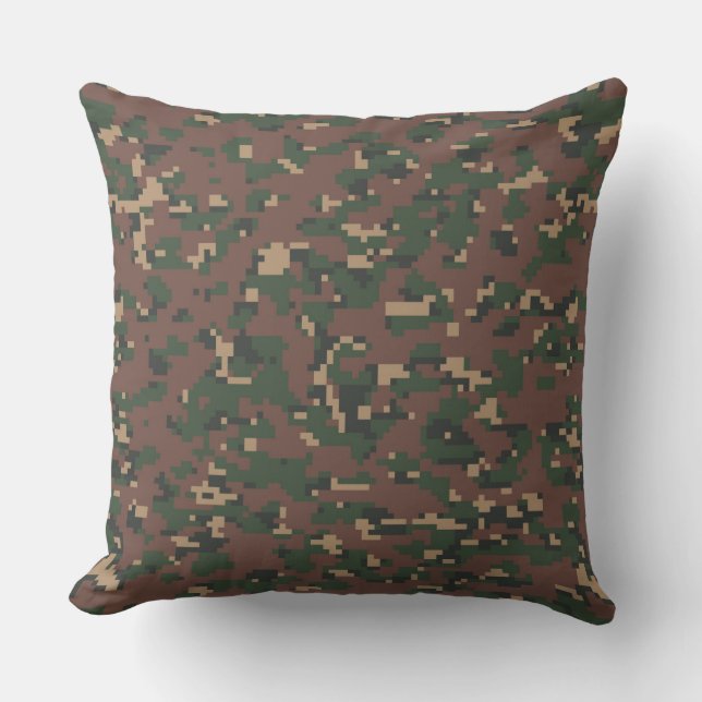 Digital Camo Pixels Kudde (Framsida)