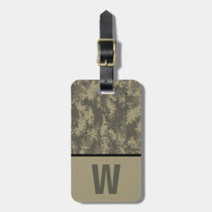 Digital Camoflauge,Camo, Färg-block-Barn - initial Bagagebricka