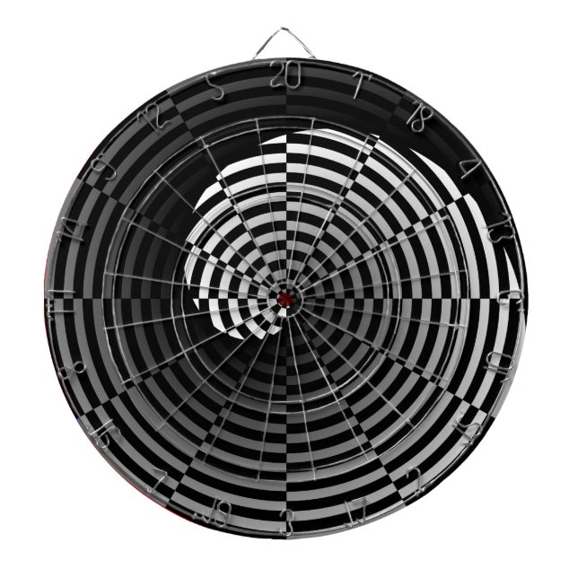 Digital Checker Yin Yang av Kenneth Yoncich Darttavla (Framsidan)