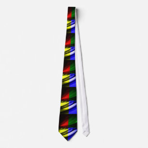 Digital Computer Abstrakt Art Neck Tie Slips