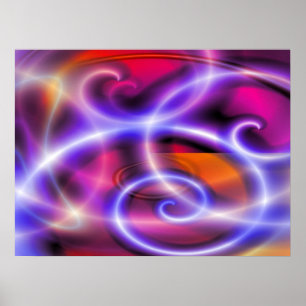 Digital Computer Art - Abstrakt Modern Kreativ Poster