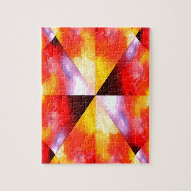 Digital Computer Art Abstrakt Modern Kreativ Red Pussel (Vertikal)