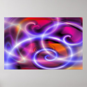 Digital Computer Art Poster - Abstrakt Prages