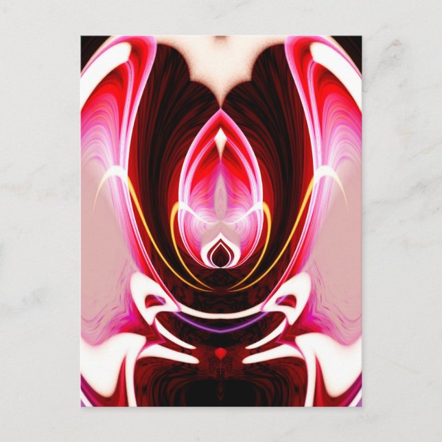 Digital Computer Modern Abstrakt Art Vykort (Framsida)