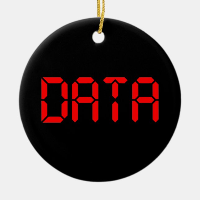 DIGITAL DATA JULGRANSPRYDNAD KERAMIK (Framsidan)
